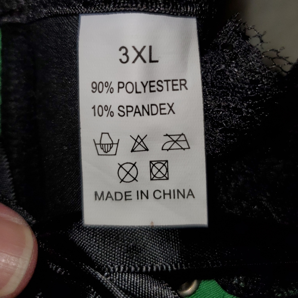 Size 3XL GREEN & BLACK CORSET